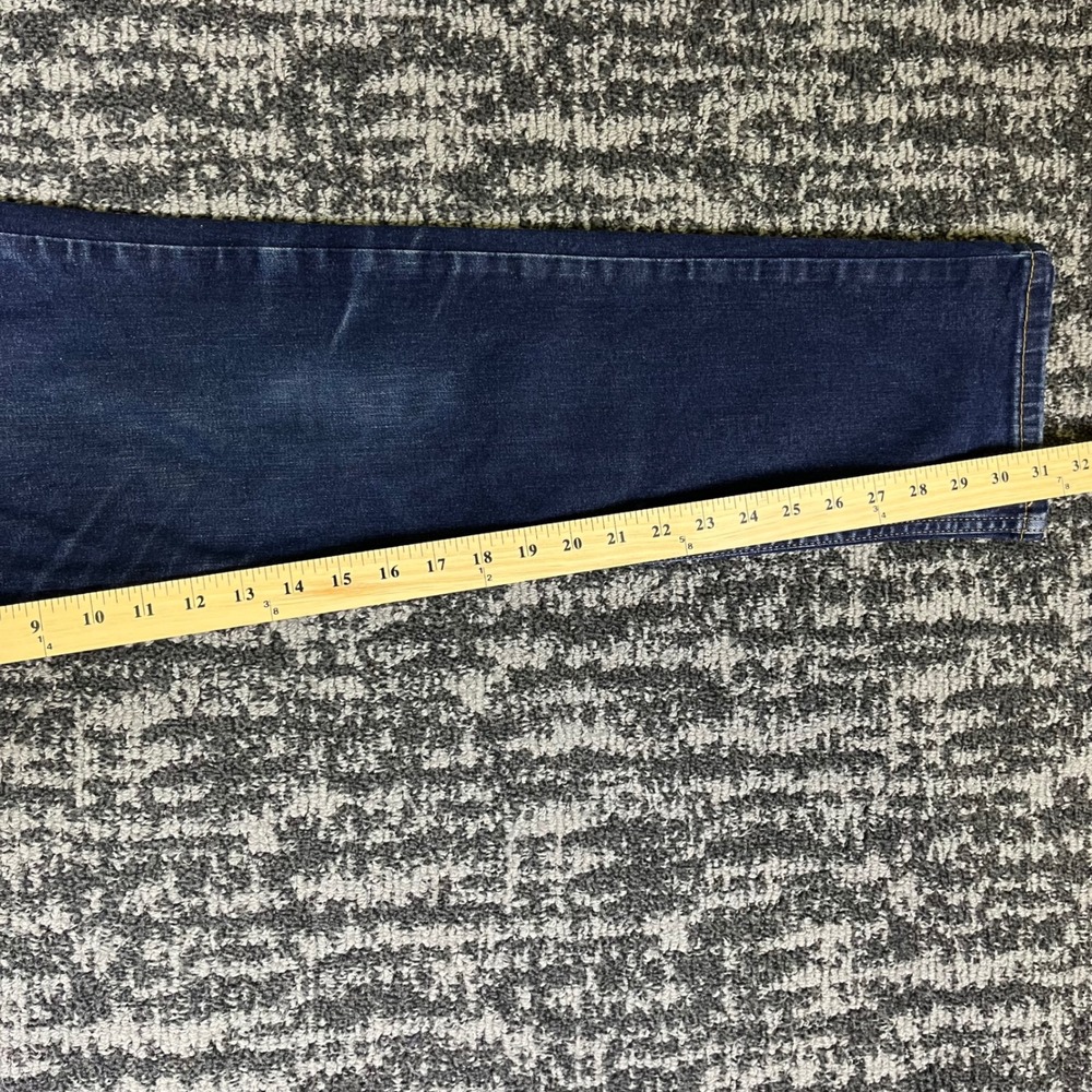 Levi's 511 Slim Fit Jeans Mens 33x32 Dark Wash Blue Stretch Denim Casual Classic - Picture 6 of 13